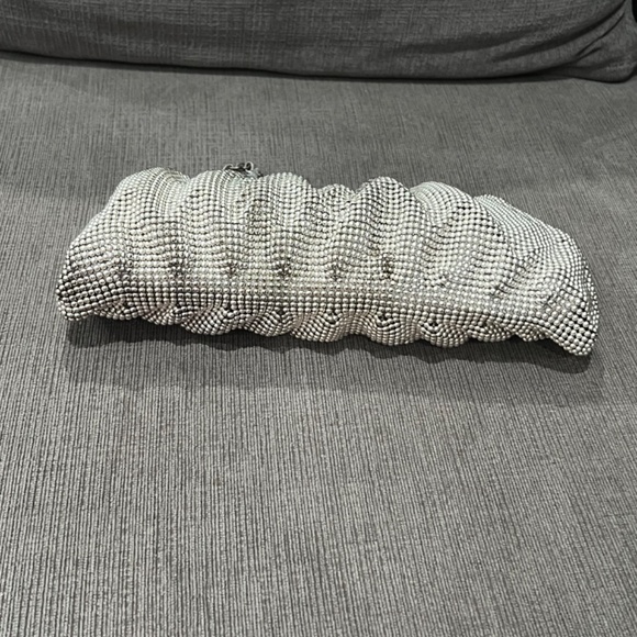 Vintage Whiting & Davis Silver Chainmail Clutch - Picture 6 of 10